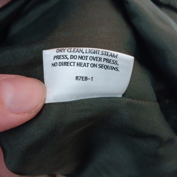 Eileen Fisher Green Embroidered Sequins Silk Jacket Size Medium NWT - Picture 7 of 10